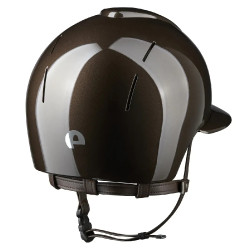 Casque Kep Smart Nova métal polish marron visière polo