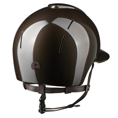Casque Kep Smart Nova métal polish marron star visière polo Casque Kep Smart Nova métal polish marron star visière polo