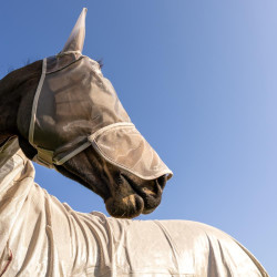 Masque anti-mouches Classic avec oreilles et couvre-nez Kentucky Beige