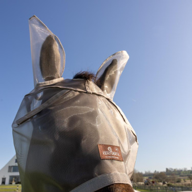 Masque anti-mouches Classic avec oreilles et couvre-nez Kentucky Beige