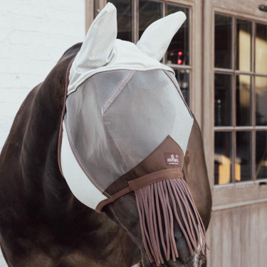 Masque anti-mouche classic oreilles & franges de nez Kentucky Argent Masque anti-mouche classic oreilles & franges de nez Kentucky Argent