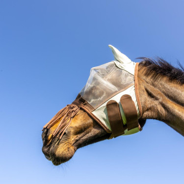 Masque anti-mouche classic oreilles & franges de nez Kentucky Argent Masque anti-mouche classic oreilles & franges de nez Kentucky Argent