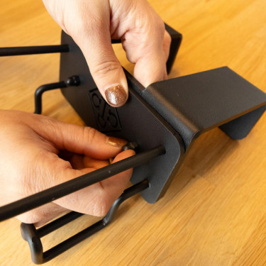 Crochet supplémentaire Grooming Deluxe porte casque Noir