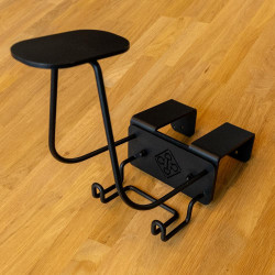 Crochet supplémentaire Grooming Deluxe porte casque Noir