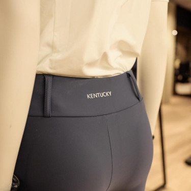 Legging d'Equitation Kentucky Classic Grip au Genou femme Bleu océan