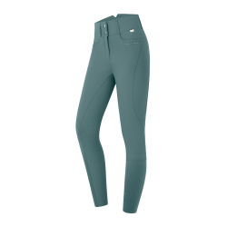 Pantalon d'équitation ELT Mathilda Glam taille haute Vert pin