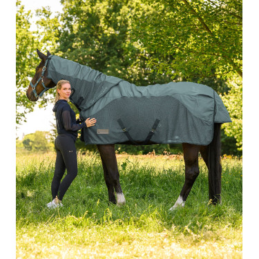 Coouvre cou anti-mouches imperméable Waldhausen Comfort Vert pin Coouvre cou anti-mouches imperméable Waldhausen Comfort Vert pin