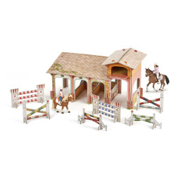 Le poney Club Papo avec 4 figurines