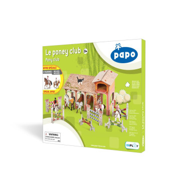 Le poney Club Papo avec 4 figurines Le poney Club Papo avec 4 figurines