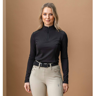 T-shirt d'entrainement Horseware AA Alize inverno femme Noir