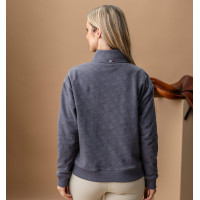 Sweat-shirt à demi-zip Horseware AA Gabriella femme Anthracite Gris