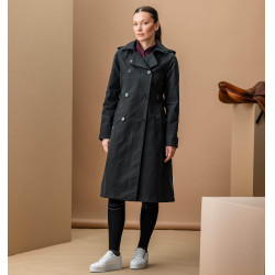 Manteau Trench d'équitation Horseware AA Isabella femme Noir