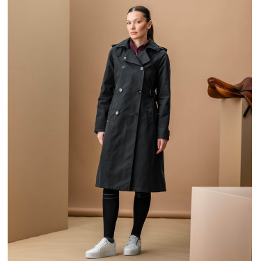 Manteau Trench d'équitation Horseware AA Isabella femme Noir