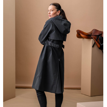 Manteau Trench d'équitation Horseware AA Isabella femme Noir