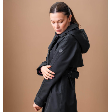 Manteau Trench d'équitation Horseware AA Isabella femme Noir