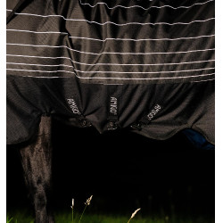 Couverture Horseware Amigo 1200D FieldSafe Reflectech Plus Turnout 100g Noir / noir réfléchissant