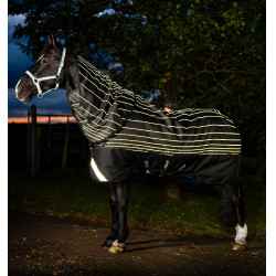 Couverture Horseware Amigo 1200D FieldSafe Reflectech Plus Turnout 0g Noir / noir réfléchissant
