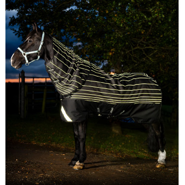 Couverture Horseware Amigo 1200D FieldSafe Reflectech Plus Turnout 0g Noir / noir réfléchissant