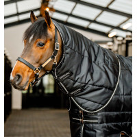 Couvre-cou d'écurie Easy-Layer Horseware 100g Noir / noir / argent
