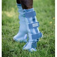 Guêtres anti-mouches Horseware par 2 Bleu chiné / bleu / argent Guêtres anti-mouches Horseware par 2 Bleu chiné / bleu / argent