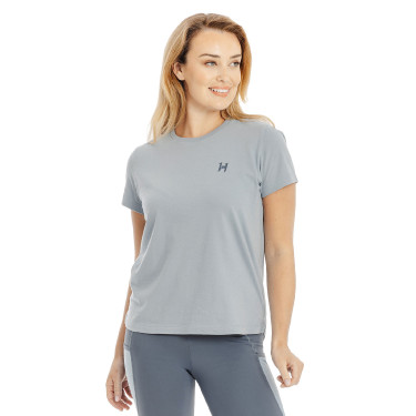 T-Shirt Horseware manches courtes Active femme Bleu chiné