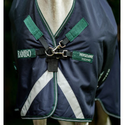 Couverture d'extérieur Rambo 1680D Wug 0g high neck Marine / vert chasseur / argent Bleu marine