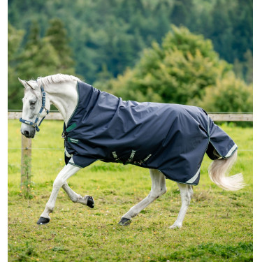 Couverture d'extérieur Rambo 1680D Wug 50g high neck Marine / vert chasseur / argent Bleu marine