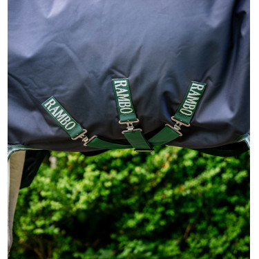 Couverture d'extérieur Rambo 1680D Wug 50g high neck Marine / vert chasseur / argent Bleu marine