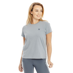 T-Shirt Horseware manches courtes Active femme Bleu chiné