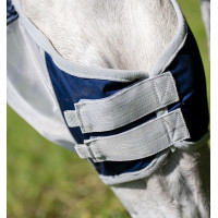 Masque anti-mouches Horseware Shield Marine / argent Bleu