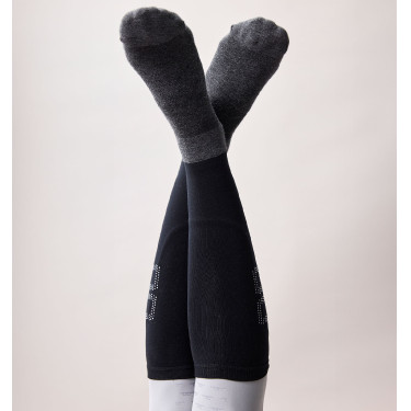 Chaussettes d'équitation Horseware Crystal Alessandro Albanese Noir