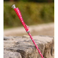 Cravache de dressage Waldhausen pour enfant avec de petits cœurs Rose