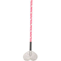Cravache Waldhausen pour enfant petits cœurs et claquette en forme de cœur Rose