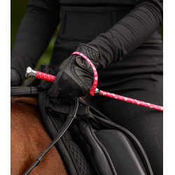 Cravache Waldhausen pour enfant petits cœurs et claquette en forme de cœur Rose