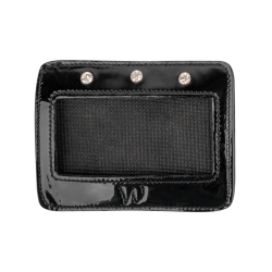 Numéros en cuir verni Waldhausen rectangulaires Noir