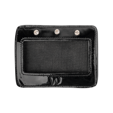 Numéros en cuir verni Waldhausen rectangulaires Noir