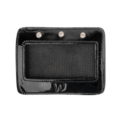 Numéros en cuir verni Waldhausen rectangulaires Noir