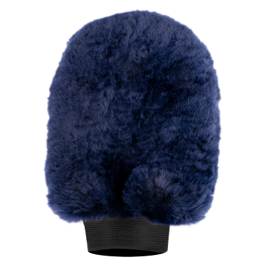 Gant de pansage Waldhausen peau d'agneau Lucky Bleu nocturne / lucky