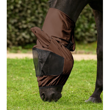 Masque anti-mouches Waldhausen anti-eczéma Mocca Marron