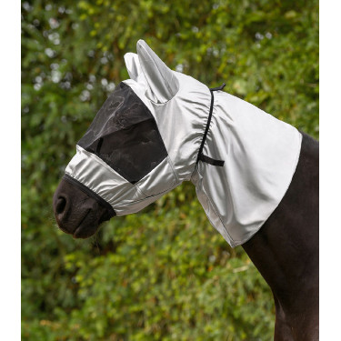 Masque anti-mouches Waldhausen anti-eczéma Gris argent