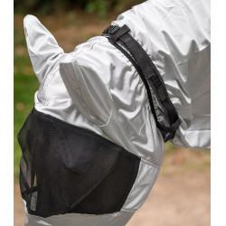 Masque anti-mouches Waldhausen anti-eczéma Gris argent
