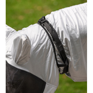 Masque anti-mouches Waldhausen anti-eczéma Gris argent