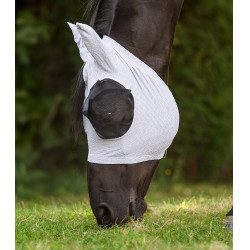 Masque anti-mouches Waldhausen Puck Breath Gris argent Masque anti-mouches Waldhausen Puck Breath Gris argent