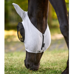 Masque anti-mouches Waldhausen Puck Breath Gris argent Masque anti-mouches Waldhausen Puck Breath Gris argent