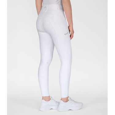 Pantalon d'équitation ELT Comfort Ride en silicone Blanc