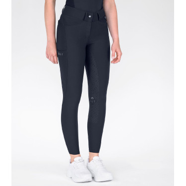 Pantalon d'équitation ELT Comfort Ride en silicone Bleu profond