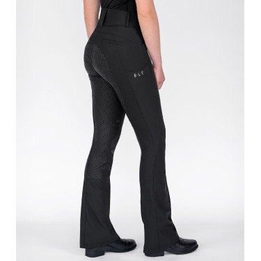 Pantalon d’équitation ELT Comfort Ride Jodhpur en silicone Noir