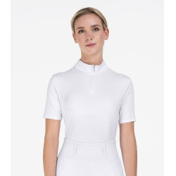 Polo de concours ELT manches courtes Basic Blanc