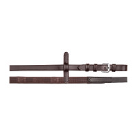 Rênes caoutchouc Waldhausen avec bandes caoutchouc Marron Rênes caoutchouc Waldhausen avec bandes caoutchouc Marron