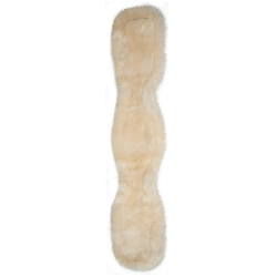 Sangle courte en cuir Waldhausen avec ECO Wool Noir